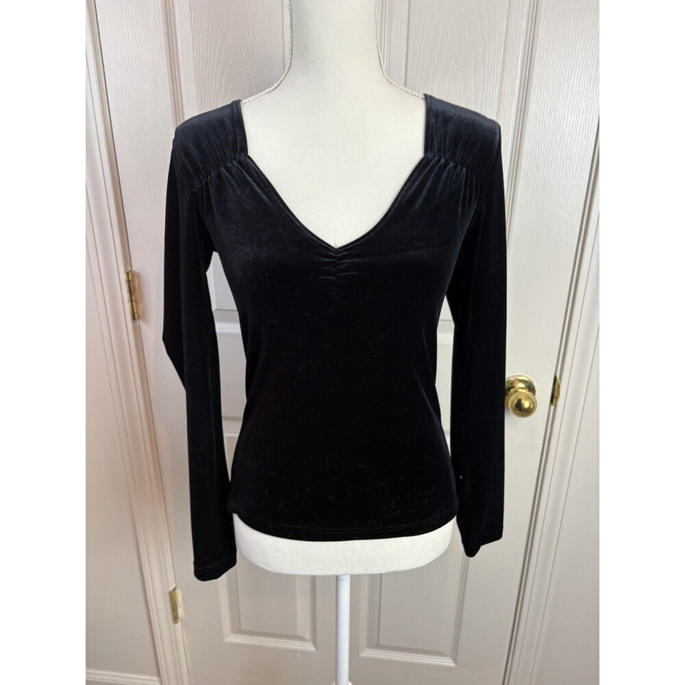 Willi Smith Velvet Whimsigoth Y2K Goth Long Sleeve XS Made in the USA -458